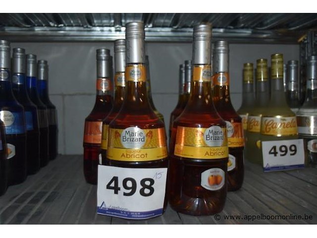 15x fles likeur, marie brizard, abricot, 700ml - afbeelding 1 van  2