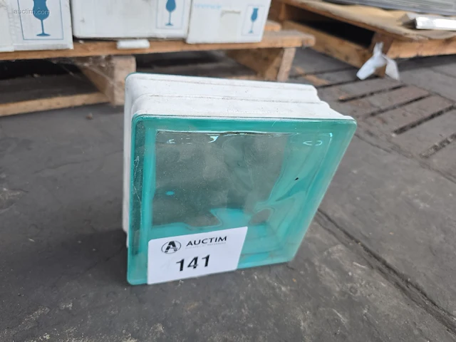 (15x) glazen bouwblokken fidenza transparant - afbeelding 1 van  3