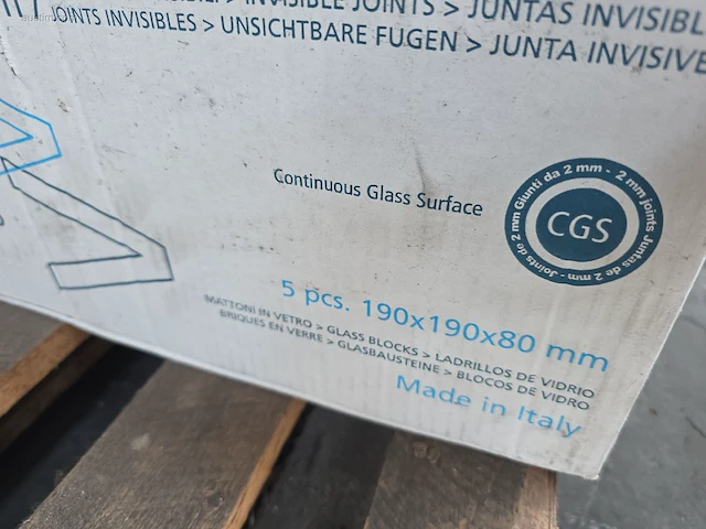 (15x) glazen bouwblokken fidenza transparant - afbeelding 3 van  3