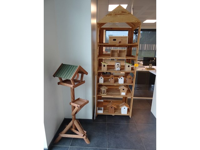 15x houten vogelhuisje - afbeelding 1 van  4