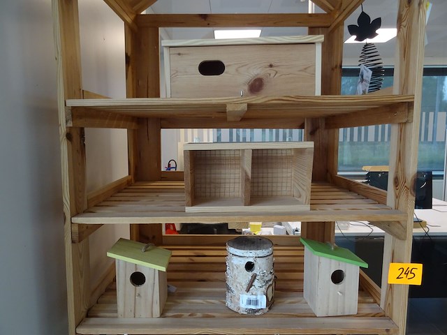 15x houten vogelhuisje - afbeelding 3 van  4