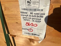 (15x) red class wood paal 20x20x300cm - afbeelding 5 van  15