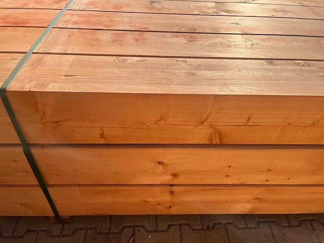 (15x) red class wood paal 20x20x300cm - afbeelding 10 van  15