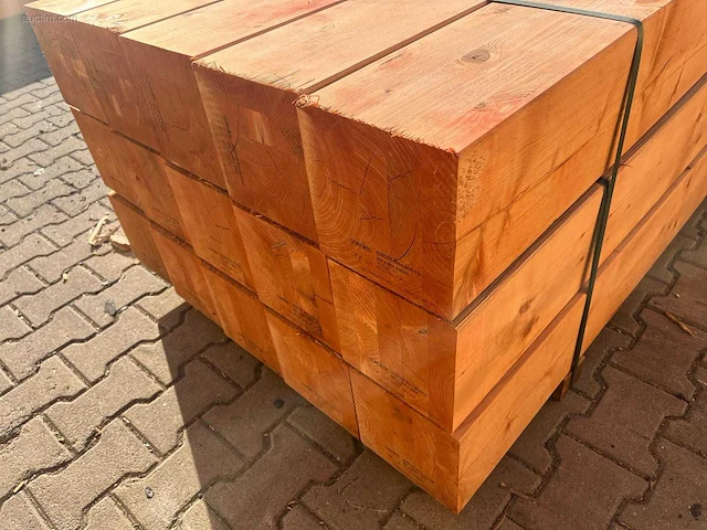 (15x) red class wood paal 20x20x300cm - afbeelding 11 van  15