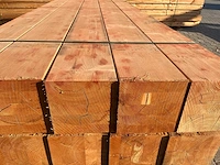 (15x) red class wood paal 20x20x300cm - afbeelding 2 van  15