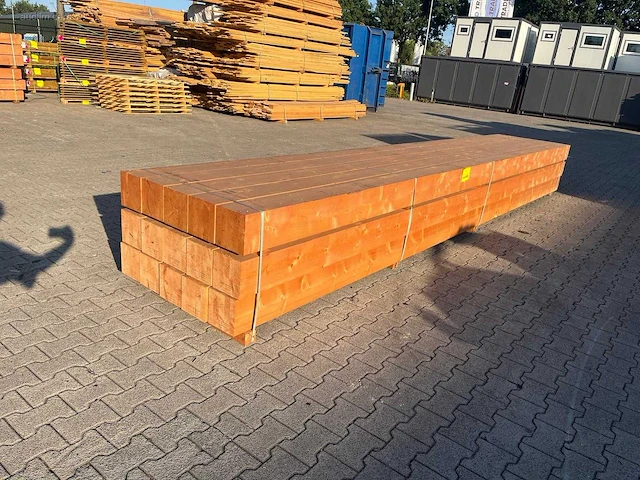 (15x) red class wood paal 20x20x600cm - afbeelding 2 van  7