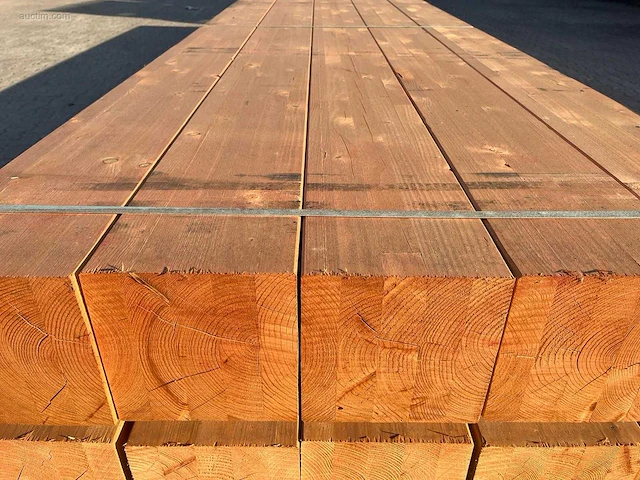 (15x) red class wood paal 20x20x600cm - afbeelding 4 van  7