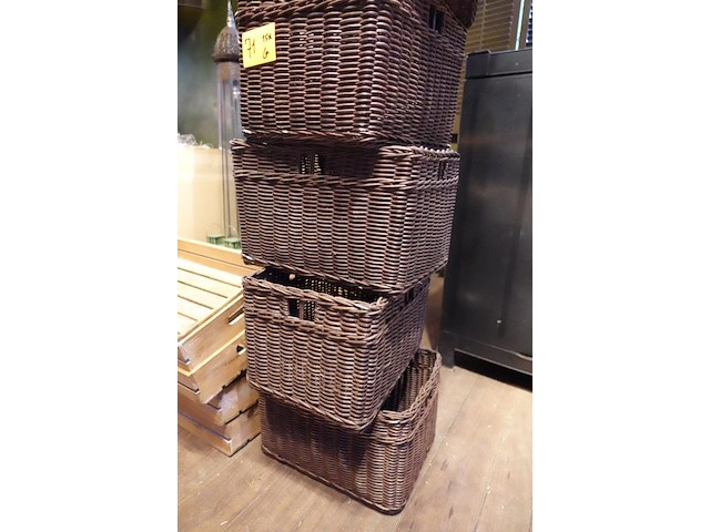 15x rieten mand - afbeelding 2 van  6