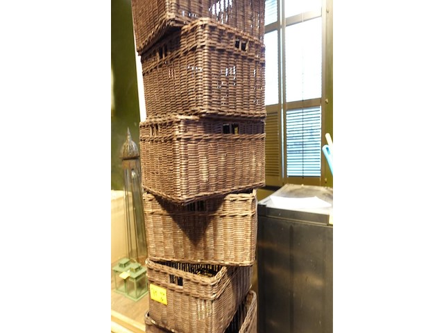 15x rieten mand - afbeelding 3 van  6