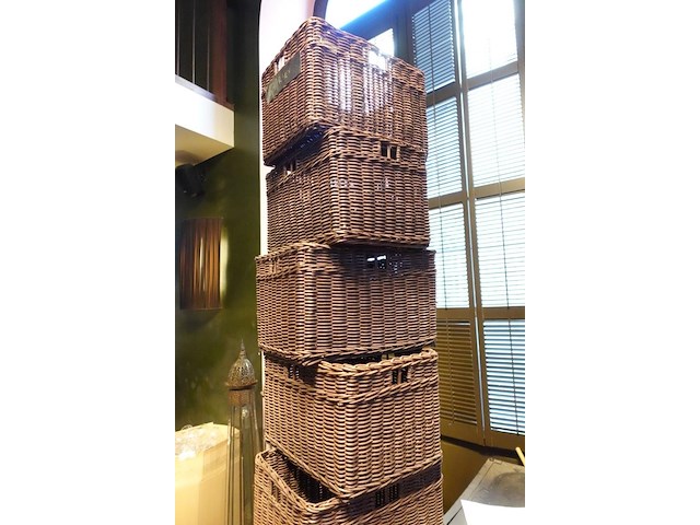 15x rieten mand - afbeelding 4 van  6