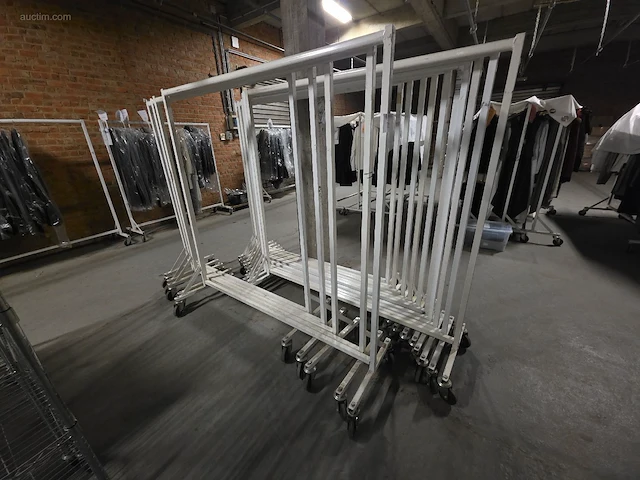 (15x) verrijdbare kleerhangers - afbeelding 1 van  3