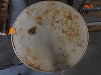 15x vintage metalen klapstoel & 1x tafel - afbeelding 5 van  6