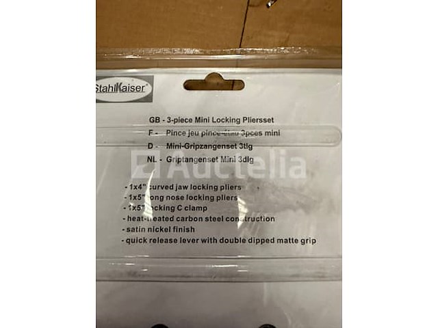 16 delige griptangen lastangen set, 2 x lastang 250 mm, 3 delige mini lastangen set, 2 x c-griptang 275 mm, 2 x griptang 250 mm - afbeelding 9 van  15