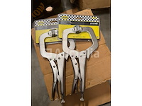 16 delige griptangen lastangen set, 2 x lastang 250 mm, 3 delige mini lastangen set, 2 x c-griptang 275 mm, 2 x griptang 250 mm - afbeelding 11 van  15