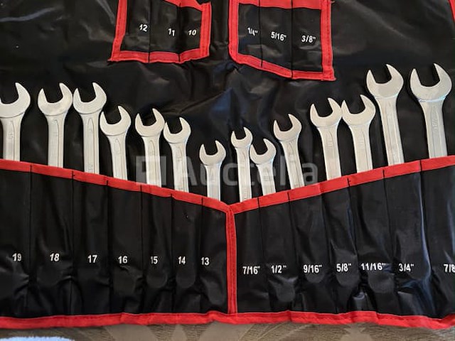 16 delige griptangen lastangen set en 50 delige sleutel set europese en engelse maten - afbeelding 9 van  12