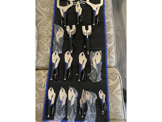 16 delige griptangen set 5 tot 11" - afbeelding 1 van  5
