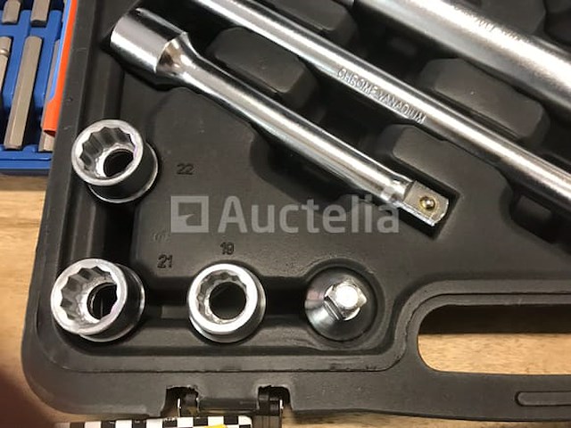 16 delige zware doppens set met telescopische ratel, uitdraai set voor bouten en moeren , kracht set dolle bout en moer verwijderaar en betonschaar 24 inch heavy duty - afbeelding 5 van  9