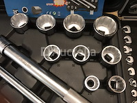 16 delige zware doppens set met telescopische ratel, uitdraai set voor bouten en moeren , kracht set dolle bout en moer verwijderaar en betonschaar 24 inch heavy duty - afbeelding 9 van  9