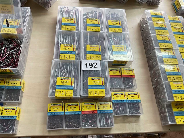 16 dozen hout schroeven met bits - afbeelding 1 van  8