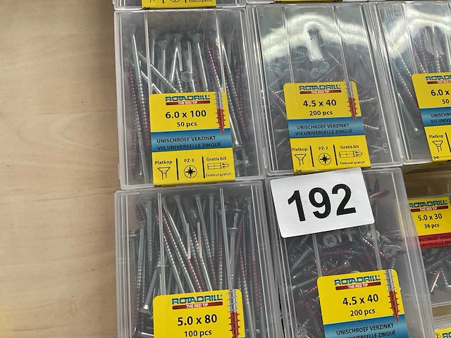 16 dozen hout schroeven met bits - afbeelding 8 van  8