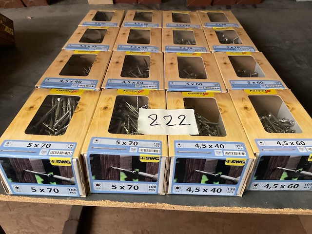 16 dozen inox houtschroeven - afbeelding 2 van  6