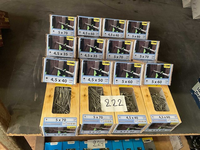 16 dozen inox houtschroeven - afbeelding 6 van  6