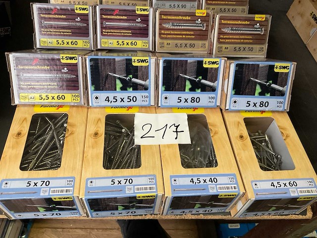 16 dozen inox schroeven deels hardhout schroeven - afbeelding 5 van  6