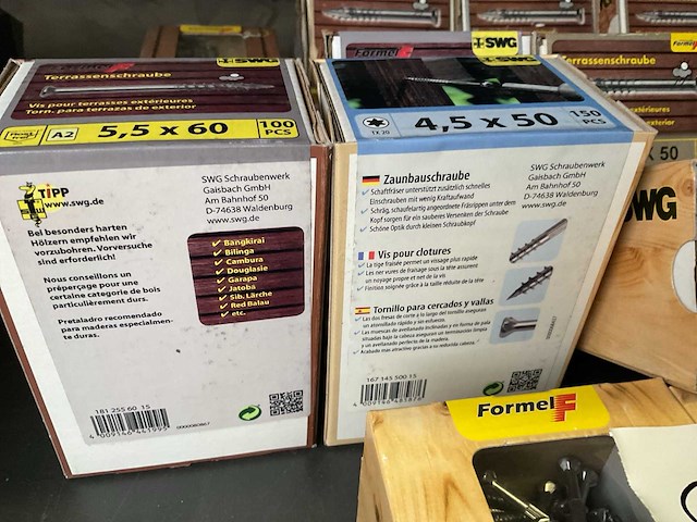 16 dozen inox schroeven deels hardhout schroeven - afbeelding 6 van  6