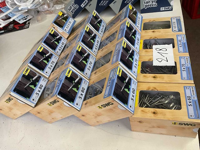16 dozen inox schroeven deels hardhout schroeven - afbeelding 3 van  5