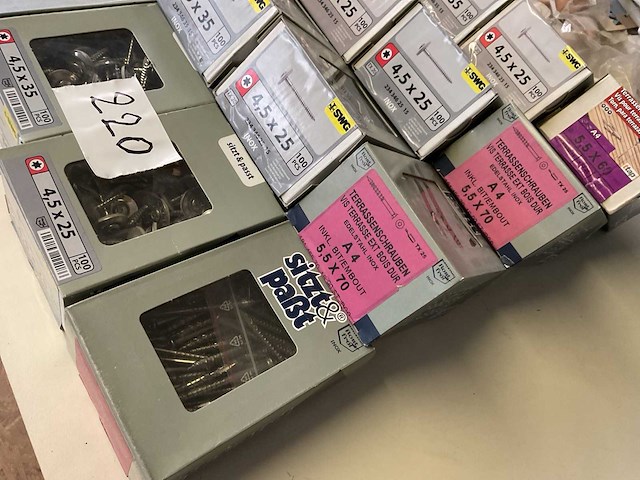 16 dozen inox schroeven deels hardhout schroeven - afbeelding 6 van  6