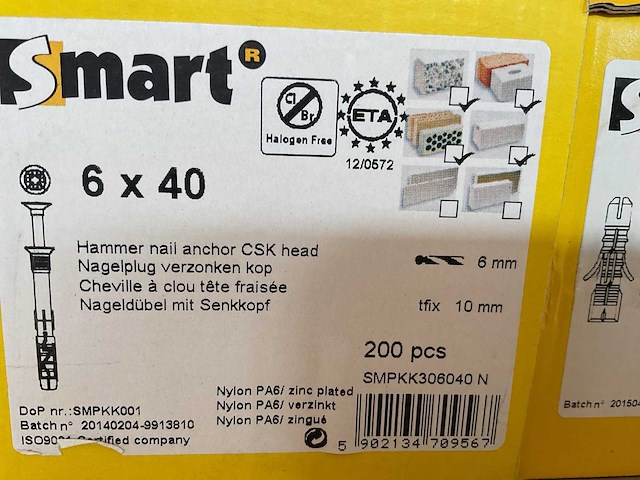 16 dozen pluggen; nagelpluggen - afbeelding 3 van  6