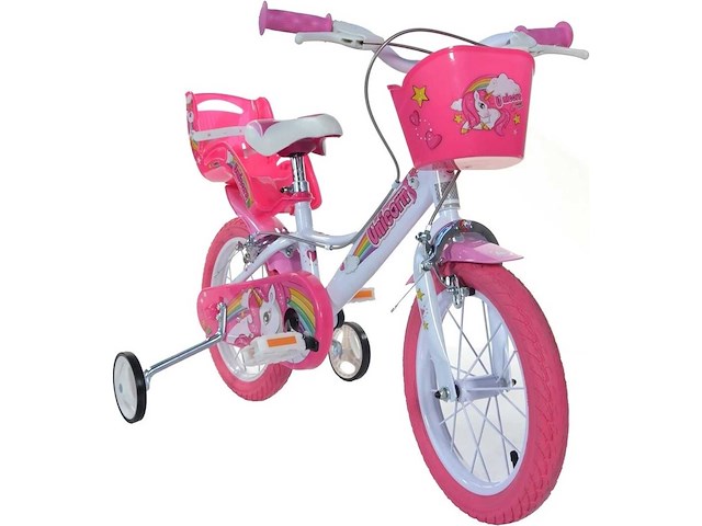 16 inch kinderfiets, meisjesfiets, dino bikes, unicorn - afbeelding 2 van  8
