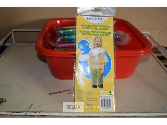 ±16 kinderponcho's div. kleuren - afbeelding 1 van  3