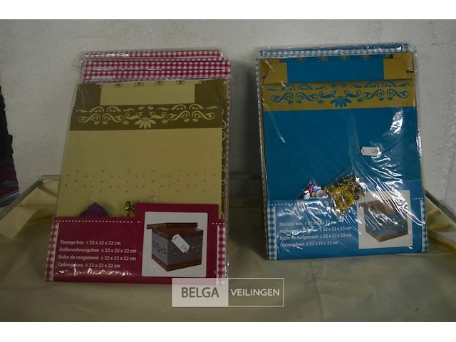 ±16 knutsel opbergdozen 22x22x22 cm - afbeelding 1 van  3