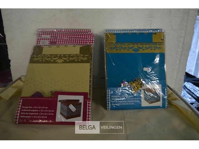 ±16 knutsel opbergdozen 22x22x22 cm - afbeelding 1 van  3