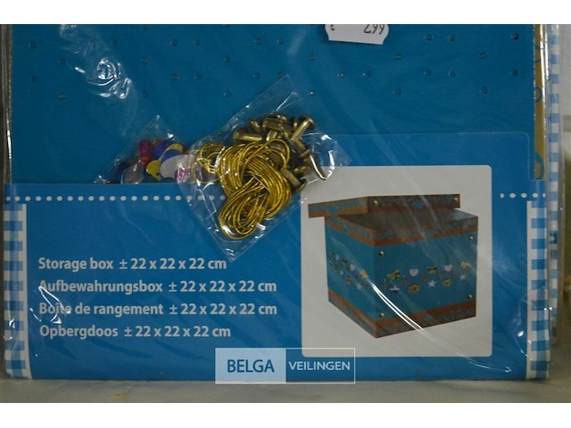 ±16 knutsel opbergdozen 22x22x22 cm - afbeelding 3 van  3