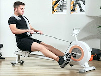 16-lagige magnetische roeimachine met lcd-scherm en telefoonhouder, verticale opslag - afbeelding 1 van  7