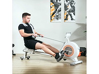 16-lagige magnetische roeimachine met lcd-scherm en telefoonhouder, verticale opslag - afbeelding 2 van  7