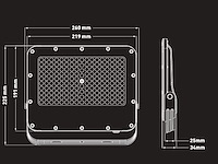 16 x 100w 3000k led breedstralers met lens waterdicht - afbeelding 6 van  8