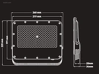 (16 x) 16 x 100w 3000k led breedstralers met lens... - afbeelding 6 van  8