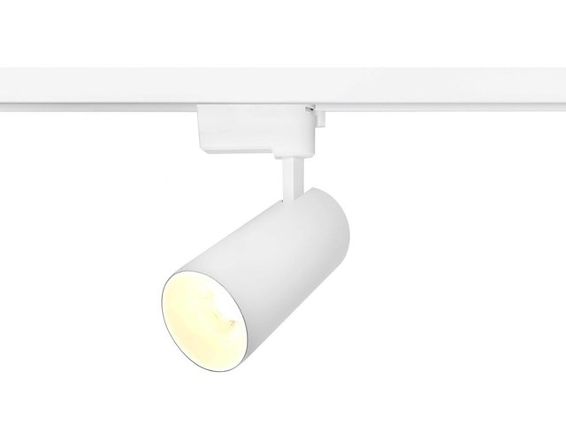 16 x 18w 4000k led pro railspot cilinder zand wit draaibaar - afbeelding 2 van  7