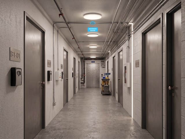 16 x 24w cct 3-colour surface-mounted led panels splashproof with sensor - afbeelding 1 van  6