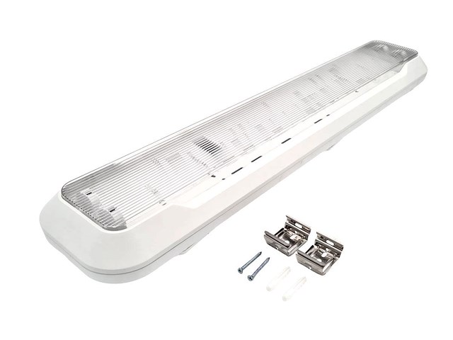 16 x 60cm pro dubbele led tl t8 armaturen waterdicht wit met reflector - afbeelding 8 van  8