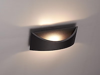 16 x 7.5w led wandlamp design zand zwart warm wit - afbeelding 2 van  9