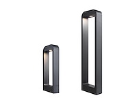 16 x 7w led zand zwart tuinlamp 30cm warm wit - afbeelding 5 van  8