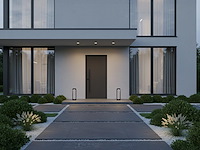 16 x 7w led zand zwart tuinlamp 30cm warm wit - afbeelding 2 van  8