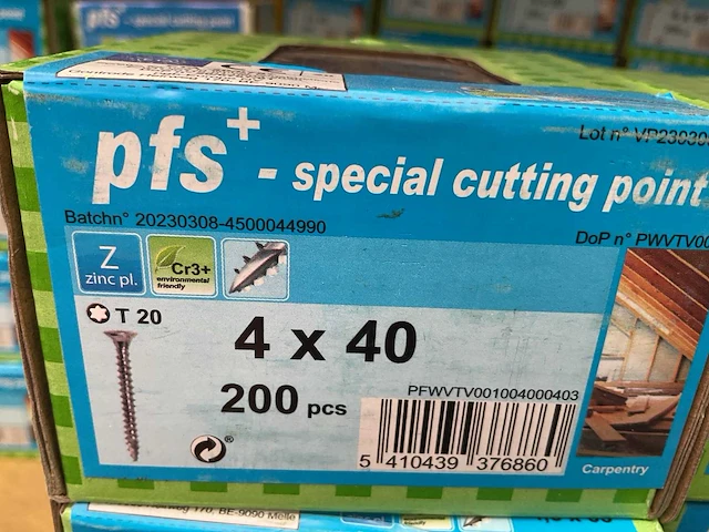 16 x dozen hardhout schroeven - afbeelding 2 van  6