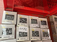 16 x dozen zelborende schroeven met afdekplaatje - afbeelding 3 van  8