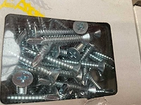 16 x dozen zelborende schroeven met afdekplaatje - afbeelding 5 van  8