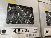 16 x dozen zelborende schroeven met afdekplaatje - afbeelding 8 van  8